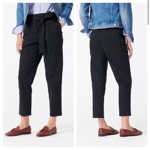 NWT J. Crew Tapered paper-bag pant in cotton poplin 00